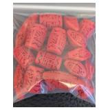 Cinnabar Bird Beads - Red Carved Beads, 1-Inch Birds, Mixed Lot