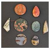 Polished Stone Pendants - 8-Piece Assortment