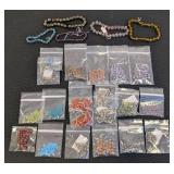 Cathedral Beads - 25 Packs/Strands, Assorted Colors for Jewelry Making