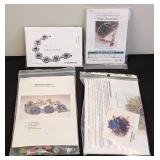 Beading Jewelry Kit Bundle - Ruby Dewdrops, Westminster & Stardust Lotus (4 Kits)
