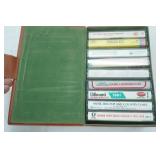 Vintage Cassette Tapes and Travel Case