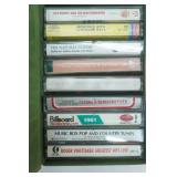 Vintage Cassette Tapes and Travel Case
