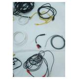 Electronics Cords. Cable, Ethernet, phone, AV, some adaptor/splitters