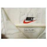 Nike Size L Light-Weight Jacket. Hunter Green and White