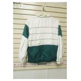 Nike Size L Light-Weight Jacket. Hunter Green and White