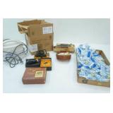Ear Plugs, Vintage Electric Razors, Pulmo-Aid Compact Compressor