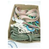 6 pack cooler, fishing gear, ropes, straps, pulleys