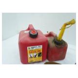 Garage Items: Gas Cans, Variety of Grease Guns