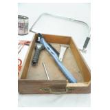Treble Light, Bow-Saw, Caulking Guns, Trailer Balls, Ice Scrapers, Tin Buckets