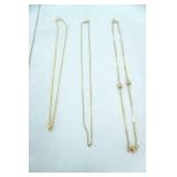 Jewelry Lot: Gold & Silver Toned Necklaces, Faux Diamonds & Pearls. Arrow Head