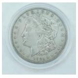 1921 Morgan Silver Dollar with Clear Case. Mint Mark S.