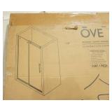 NEW 48-inch Shower Door. Satin Nickel Finish