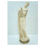 Vintage 1950s Chalkware Statue of Roman/Greek Woman Pouring from a Jug