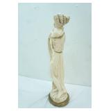 Vintage 1950s Chalkware Statue of Roman/Greek Woman Pouring from a Jug