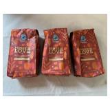 SSS. 3x 11oz Caribou Pumpkin Love Coffee