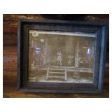 Vintage General Store/Gas Station Picture 14"x17"