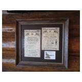 Framed Columbia Centennial Posters 24"x26"