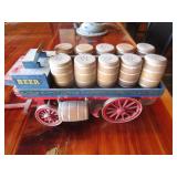 Wood Beer Wagon 19"x5"x6"