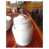 Stoneware Bowl 10"x5" & Canister 6"x8"