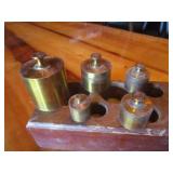 Bass Gold Balance Scale Weights