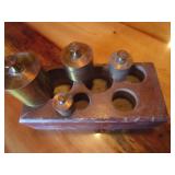 Bass Gold Balance Scale Weights