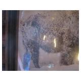 Large Bison Picture in Rustic Frame 57"x45"x3"