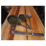 Machete & Small Camp Fire Pans