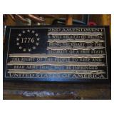 2nd Amendment Wood Sign 12"x22"