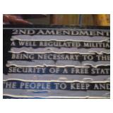 2nd Amendment Wood Sign 12"x22"