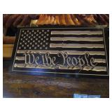 We The People Wood Sign 12"x22"