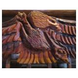 Large Carved Wood Eagle 77"X24"x3"