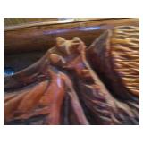 Large Carved Wood Eagle 77"X24"x3"