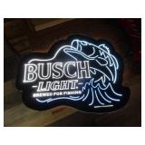 Busch Light Fishing LED Sign 28"x21"