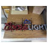 Coors Light LED Sign 10"x36" (missing chord)