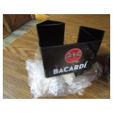 Bacardi & Pendelton Whiskey Coaster & Straw Holder