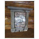 Harley Davidson Barnwood Coat Hook 19"x26"