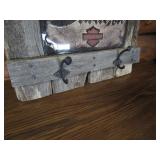 Harley Davidson Barnwood Coat Hook 19"x26"
