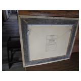 Barnwood Framed Bison Painting 26"x22"