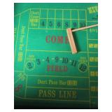 Miniature Tabletop Craps Table 35"x18"x4"