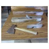 Wood Planes, Level, Hatchet