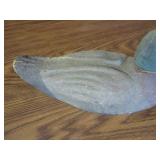 Canvas/Paper Mache?? Duck Decoy 6"x12"x6"