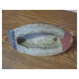 Canvas/Paper Mache?? Duck Decoy 6"x12"x6"