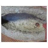 Canvas/Paper Mache?? Duck Decoy 6"x12"x6"