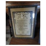 Columbia Bicentennial Picture 15"x22" Bison Picture 17"X25"