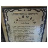 Columbia Bicentennial Picture 15"x22" Bison Picture 17"X25"