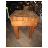 Butcher Block Table 23"x23"x32"