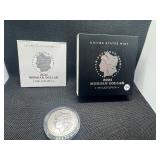 2021-P  Uncirculated Morgan Silver Dollar in Original Mint Box with COA
