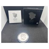 2021-P Uncirculated Peace Silver Dollar in Original Mint Box with COA