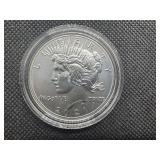 2021-P Uncirculated Peace Silver Dollar in Original Mint Box with COA
