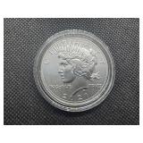2021-P Uncirculated Peace Silver Dollar in Original Mint Box with COA